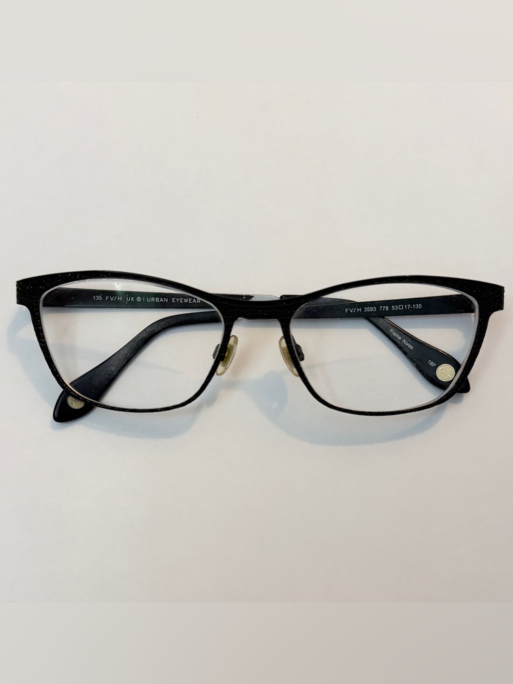 FYSH UK 3593 778  DESIGNER EYEGLASSES FRAMES SILVER 53-17-135mm